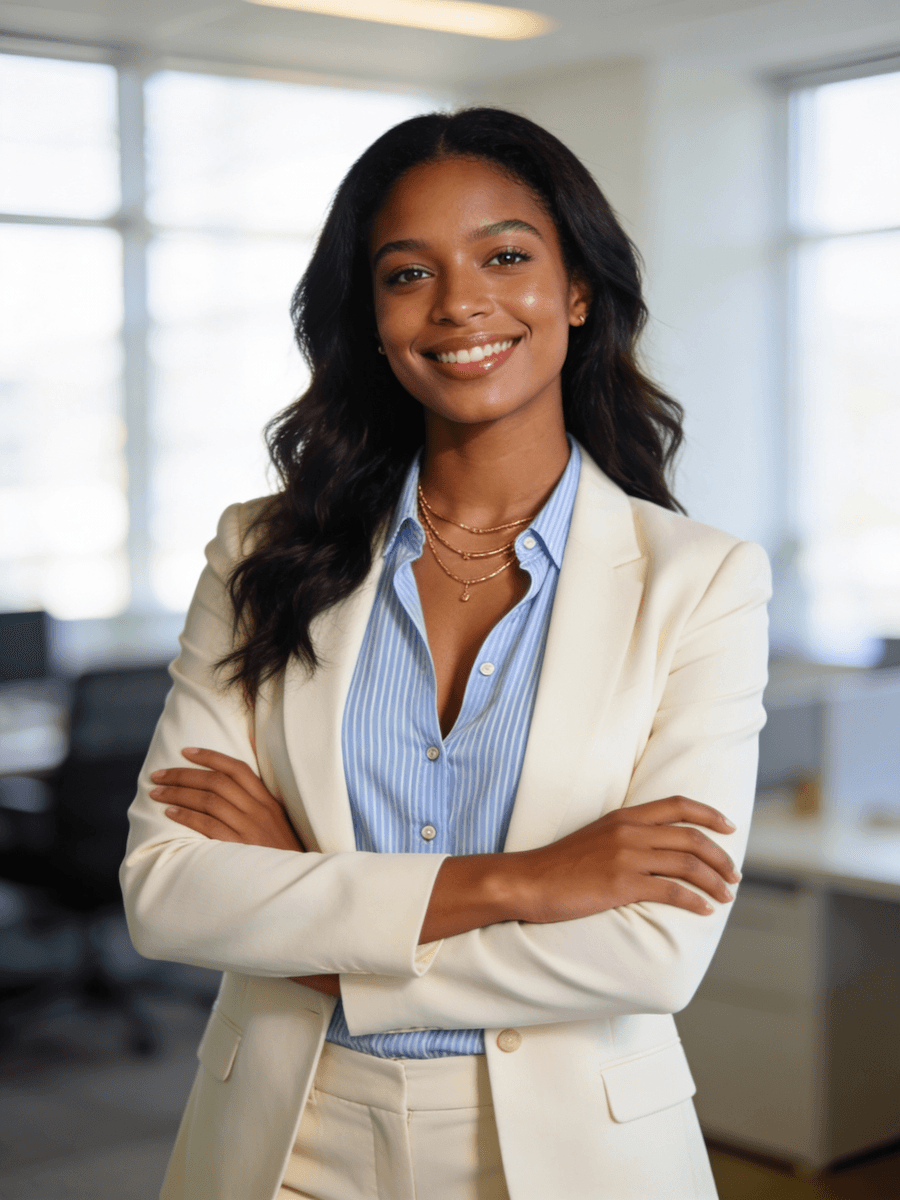 A confident professional — representing the applicant at the centre of everything Joblama does